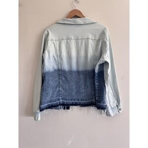 Laurie Felt Women's Classic Denim Ombre Jacket Blue Ombre Size 1X A352666 Modest